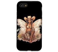 Bonita hada vaquera con sombrero y alas para adultos y niños Carcasa para iPhone SE (2020) / 7 / 8