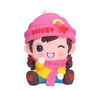 Bonita Hucha de Pareja de Dibujos Animados, Hucha para niñas, Hucha de Ahorro de Dinero de Vinilo PVC Pintada a Mano con diseño Impermeable y a Prueba de roturas, Ideal para el (muñeca Femenina)