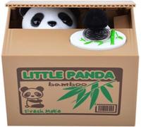 Bonita hucha para niños, diseño de panda que roba monedas, Cute Panda, 12×9×10