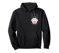 Bonita huella de garra de gato para amantes de los animales y dueños de mascotas Sudadera con Capucha