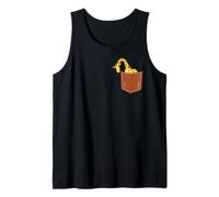 Bonita jirafa en el bolsillo para amantes de los animales de jirafa de vida silvestre Camiseta sin Mangas