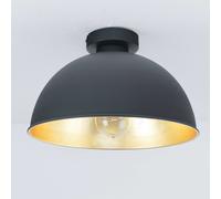 Bonita Lámpara De Techo Vintage En Negro Ø31cm E27 Lámpara De Techo Interior