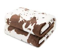 Bonita manta con estampado de vaca para niños, acogedora, suave y ligera, manta de forro polar cálido y mullido para todas las estaciones, sofá, cama, sofá de viaje, mantas de vaca, regalos para bebés