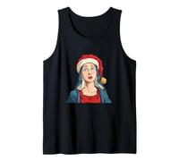 Bonita María de Nazaret en Navidad Busca Amantes de los Sombreros de Papá Noel Camiseta sin Mangas