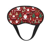 Bonita máscara de dormir de satén con borde negro para bloquear la luz y dormir reparador