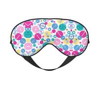 Bonita máscara de dormir de seda para enfermera, correa elástica, viaje y siesta, sombra de ojos suave para viajes, yoga y siesta