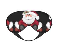 Bonita máscara de ojos de Papá Noel de doble cara para proteger los ojos