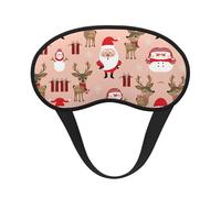 Bonita máscara de ojos estampada con borde negro, con buen efecto de sombreado, es una opción ideal para viajes, meditación, etc