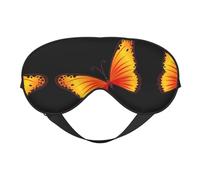 Bonita máscara de ojos ultrasuave con estampado de mariposa, bloquea la luz, para una comodidad óptima y un sueño reparador