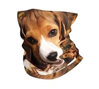 Bonita máscara deportiva con estampado de perro, diadema deportiva multifuncional, adecuada para deportes en climas fríos