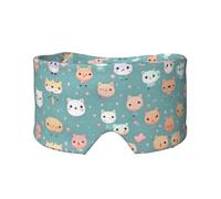 Bonita máscara para dormir con estampado de zorro - Regalos suaves para hombres y mujeres, diadema ajustable para yoga y viaje