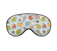 Bonita máscara para dormir de oveja con correa ajustable, cómoda máscara de ojos suave, ayuda para dormir, máscaras de ojos que bloquean la luz
