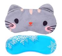 Bonita máscara para dormir | Máscara de dormir con luces de bloqueo de animales de dibujos animados, cubierta para los ojos con correa ajustable para niños