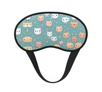 Bonita máscara para dormir opaca de zorro con diseño de banda elástica. Se adapta a todas las formas de cabeza. Ideal para viajes, oficinas y trabajo por turnos.