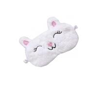 Bonita máscara para dormir, vendaje de felpa para los ojos, cubierta para dormir para niñas y mujeres, parche de noche de animales, siesta, relajación, cuidado de la salud (9)