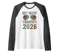 Bonita Mejor Amiga de Vacaciones de Verano y Vacaciones en Key West 2026 Camiseta Manga Raglan