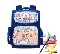 Bonita mochila Capybara, mochila con patrón de Capybara, mochila impermeable de gran capacidad para niños y niñas, mochilas escolares para preescolar, jardín de infantes, camping, viajes, compras