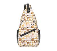 Bonita Mochila con diseño de Abeja y gnomos, Bolso de Pecho, Bandolera, Bolsos de Hombro, Gimnasio, Ciclismo, Senderismo, Mochila de Viaje para Hombres y Mujeres