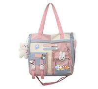 Bonita mochila cruzada para niñas, mochila kawaii con accesorios Kawaii, lindas bolsas cruzadas para niñas adolescentes, Blue