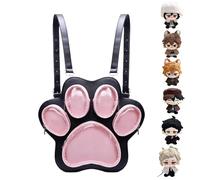 Bonita mochila escolar, bolsa para portátil para mujer con diseño de gato, bolsa grande con presentación de peluche, mochila para los amantes de los, escuela y vida cotidiana, Madera de nogal