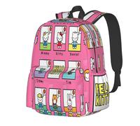 Bonita mochila escolar de Hello Kitty, patrón de bolso para portátil Kawaii Kuromi My Melody Cinnamoroll