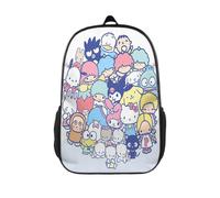 Bonita mochila escolar Kuromi de 17 pulgadas con diseño de Hello Kitty, ideal para portátil, ideal para