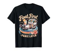 Bonita Nutria de Verano Float First Panic Later Camiseta
