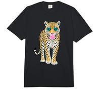Bonita Pantera con Gafas en Forma de corazón de Chicle Comfort Colors Adult Heavyweight T-Shirt