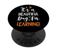 Bonita positividad para Profesores: un Hermoso día Retro para Aprender PopSockets PopGrip Adhesivo