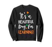 Bonita positividad para Profesores: un Hermoso día Retro para Aprender Sudadera