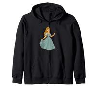 Bonita princesa con bonito vestido para fanáticos de cuentos de hadas y mágicos Sudadera con Capucha