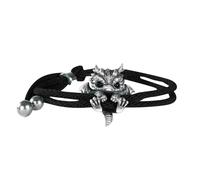 Bonita pulsera trenzada de dragón de plata ajustable, pulsera de dragón delicada con forma de dragón, para San Valentín, aniversarios, fiestas y cumpleaños, Siehe Beschreibung, Metal, Ver descripción