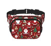 Bonita riñonera cuadrada de doble capa con correa ajustable para actividades al aire libre, color negro, talla única, Black, Talla única