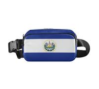 Bonita riñonera para mujeres, hombres y adolescentes, pequeña bolsa de pecho con correa ajustable para viajes, correr, senderismo, bandera de El Salvador, nacional salvadoreño, Bandera de El Salvador