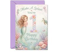 Bonita tarjeta de primer cumpleaños, Make a Splash on Her Big Day
