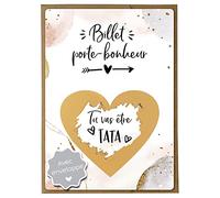 Bonita tarjeta de rascar anuncio de embarazo - Tu vas a ser tata con sobre - Anuncio de embarazo tata