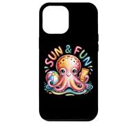 Bonita temática de Sun & Fun Octopus Beach Carcasa para iPhone 12 Pro Max
