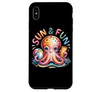 Bonita temática de Sun & Fun Octopus Beach Carcasa para iPhone XS Max