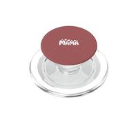 Bonita tipografía de Mama Hearts Love Motherhood - Dusty Rose PopSockets PopGrip para MagSafe