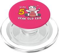 Bonita vaca en mi era de 5 años, lindo y divertido animal de quinto cumpleaños PopSockets PopGrip para MagSafe
