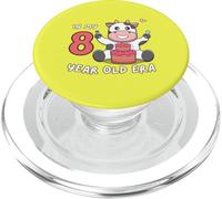 Bonita vaca en mi era de 8 años, lindo y divertido animal de octavo cumpleaños PopSockets PopGrip para MagSafe