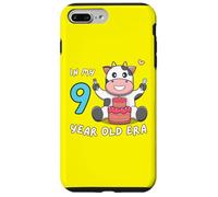 Bonita vaca en mi era de 9 años, lindo y divertido animal de noveno cumpleaños Carcasa para iPhone 7 Plus/8 Plus
