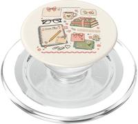 Bonita Vida de Profesor con crayones Rainbow Books Apple School PopSockets PopGrip para MagSafe