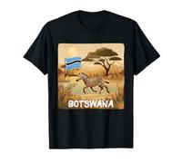Bonita Vista de Botswana con Disfraz de Animal y Naturaleza Camiseta