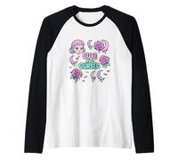Bonita y Maldita casa de Bruja Hexagonal Pop Camiseta Manga Raglan