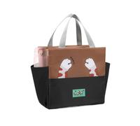 Bonitas bolsas de almuerzo para mujer, diseño de dibujos animados a prueba de fugas, lonchera para mujer, para oficina, trabajo, viajes, escuela, guardería, picnic, viajes al aire libre