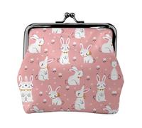 Bonitas carteras de conejo blanco para mujer, monedero para mujer, cartera pequeña para mujer, adecuada para mujeres, elegante y personalizada, Negro -, Talla única, Art Deco