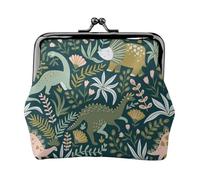 Bonitas carteras de dinosaurio para mujer, monedero para mujer, cartera pequeña para mujer, adecuada para mujeres, elegante y personalizada, Negro -, Talla única, Art Deco