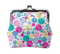 Bonitas carteras de enfermera para mujer, monedero para mujer, cartera pequeña para mujer, adecuada para mujeres, elegante y personalizada, Negro -, Talla única, Art Deco