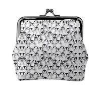 Bonitas carteras de pingüinos para mujer, monedero para mujer, cartera pequeña para mujer, adecuada para mujeres, elegante y personalizada, Negro -, Talla única, Art Deco